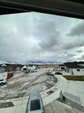 View of road with a mountain view