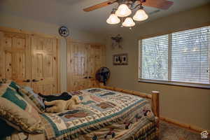 Carpeted bedroom