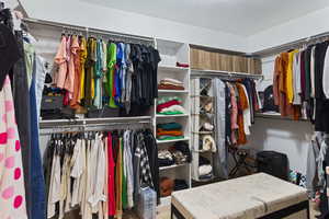 View of spacious closet