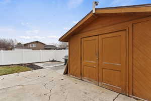 View of outbuilding