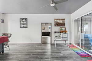 Dining room, adjacent to kitchen with mountain views to the west and lake views to the east and walkout to deck.