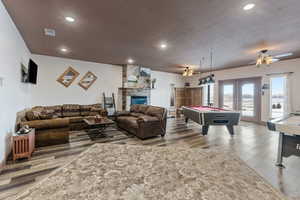 Basement family and living room.