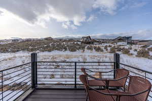 West Facing Deck of Mountain Views