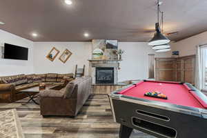 Basement family and living room.