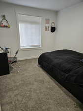 Bedroom featuring carpet flooring