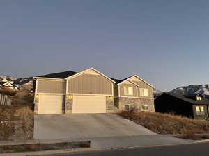 front of home at golden hour.