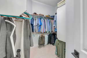 Spacious closet in primary bedroom