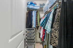 View of spacious closet