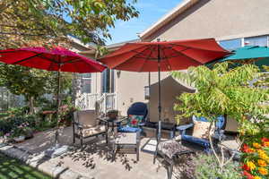 Peaceful back patio