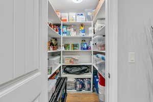 Storage area in basement