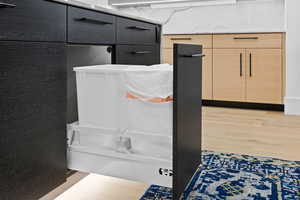 Bathroom with light wood finished floors