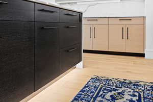 Detailed view of wood finished floors