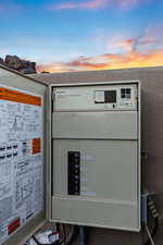 Exterior view of mail area and electric panel