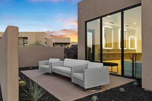 View of patio / terrace featuring an outdoor living space