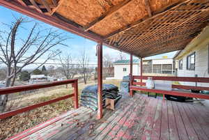 Deck with a sunroom