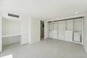 Unfurnished bedroom featuring a closet