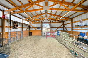 View of barn, all equipment included.