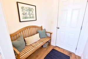 Interior space featuring light wood-type flooring