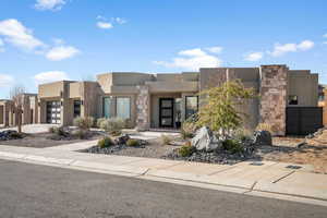 View of pueblo-style house