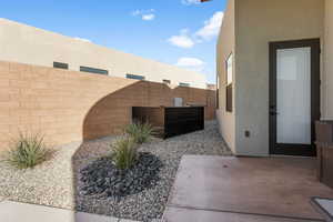 View of patio