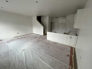 Interior space with white cabinetry