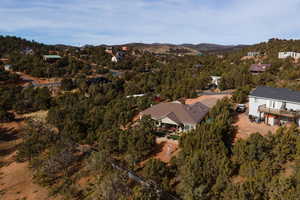 Birds eye view of property