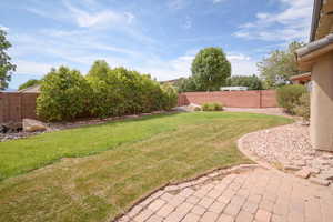 View of yard featuring a patio