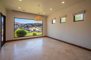 Spare room with plenty of natural light