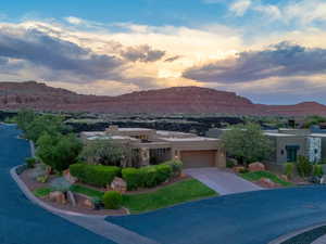 Exterior space with a mountain view