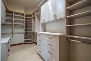 View of spacious closet