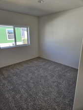 Empty room featuring carpet floors