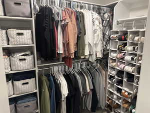 View of spacious closet