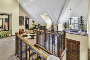 Open loft sitting area