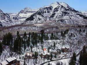 Timpanogos Cirque showing the home's location (see marker) along Timphaven Road