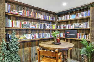 Library off of billiard/bar, also plumbed for a kitchen (lower level)