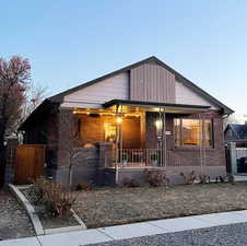 View of front of home with a porch