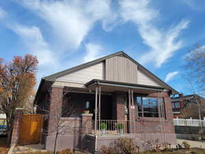 View of front of home with covered porch