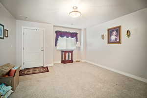 View of carpeted entryway