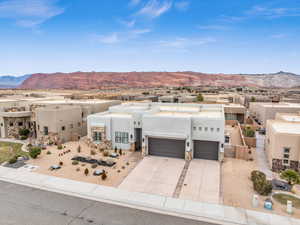 View of front facade featuring a mountain view