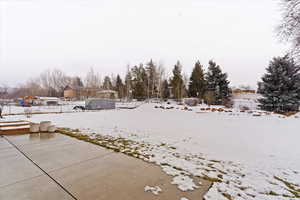 View of snowy yard