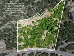 Approximate Property Lines of 2.83 acre Estate Lot