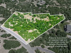 Approximate Property Lines of 2.83 acre Estate Lot