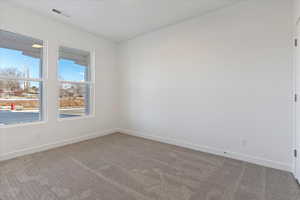 Unfurnished room featuring carpet floors