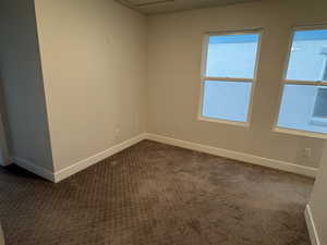 View of carpeted empty room