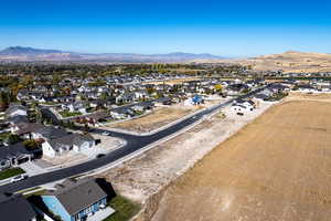 Bird's eye view featuring a mountain view