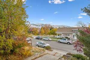 View of street with a mountain view