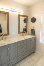 Master Bathroom with vanity