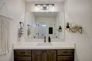 Bathroom featuring vanity