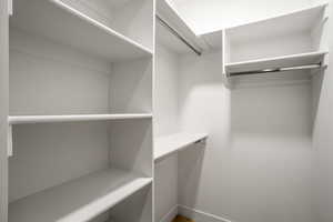 View of spacious closet