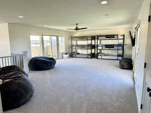 View of carpeted Family Room